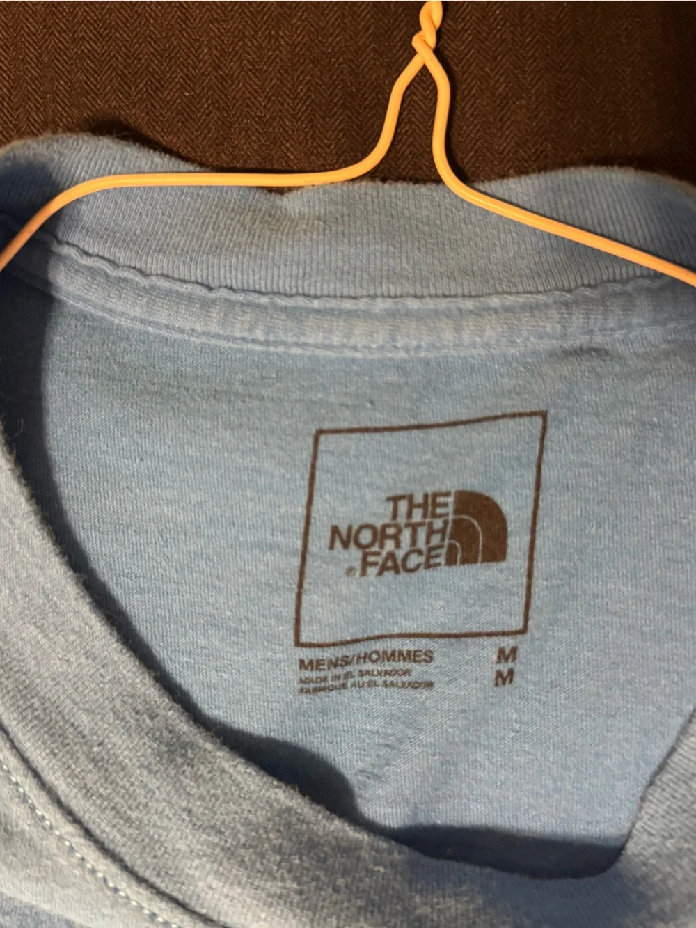 The North Face Men’s Pale Blue Long Sleeve Logo Tee